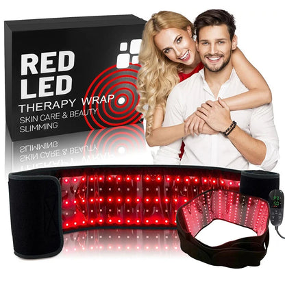 RedWave Therapeutic Belt: Infrared LED Heating Pad for Effective Pain and Tension Relief. Ideal for the face, body, shoulders, joints, and muscles, it provides relaxation and improves circulation in a practical and professional way.