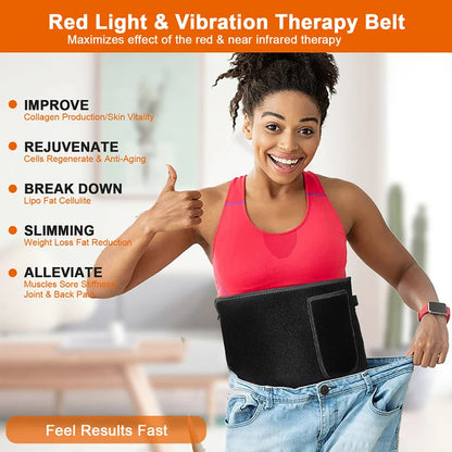 RedWave Therapeutic Belt: Infrared LED Heating Pad for Effective Pain and Tension Relief. Ideal for the face, body, shoulders, joints, and muscles, it provides relaxation and improves circulation in a practical and professional way.