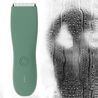 Zipher body hair trimmer for men and women, for groin, pubic area, legs, and entire body, with a replaceable ceramic blade that doesn’t hurt, electric and waterproof.