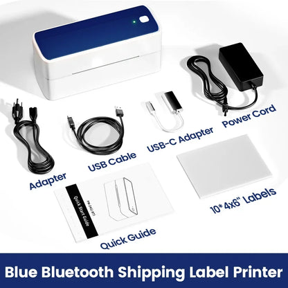 ZipherTag 241 - Bluetooth Thermal Label Printer, Wireless Compact Shipping Label Printer 4x6, Compatible with iPhone, Android, Mac, and Windows.