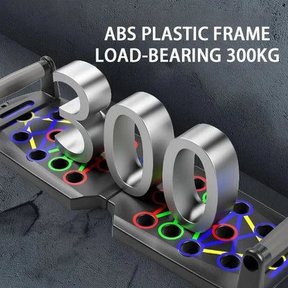 FlexBoard 360 – Portable, multifunctional push-up board with ergonomic handles. Its foldable design makes it perfect for training chest, abdomen, arms, and back at home or the gym. Adaptable to all fitness levels, it offers comfort.