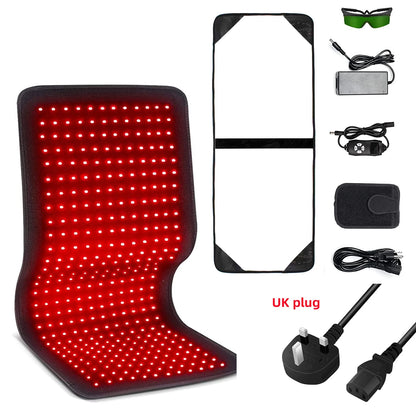 RedWave Therapeutic Belt: Infrared LED Heating Pad for Effective Pain and Tension Relief. Ideal for the face, body, shoulders, joints, and muscles, it provides relaxation and improves circulation in a practical and professional way.