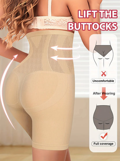 "SilhuetaFit: High-Waisted Seamless Shaping Panties, Comfortable and Perfect for Contouring Your Body with Elegance."