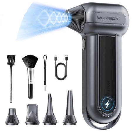 "AirVortex Pro 150K - Super Powerful Electric Duster with 150,000RPM, Compact Rechargeable Fan, Long Life, Compact Air Blower for Deep and Efficient Cleaning in All Environments, Ideal for Electronics, Cars, Kitchen Accessories, and More!"
