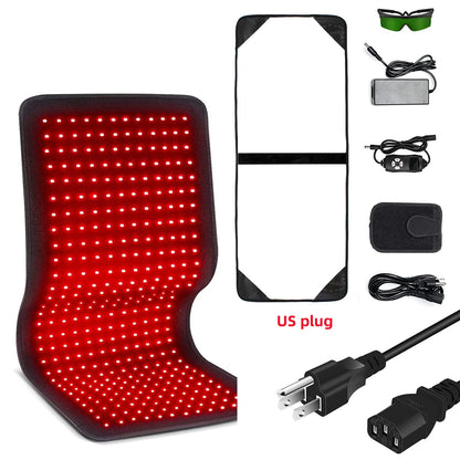 RedWave Therapeutic Belt: Infrared LED Heating Pad for Effective Pain and Tension Relief. Ideal for the face, body, shoulders, joints, and muscles, it provides relaxation and improves circulation in a practical and professional way.