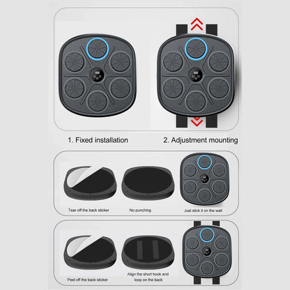 Zipher Interactive Smart Punching Machine – Digital with Music for Home Indoor Use. Have fun with the smart puncher and improve your cardiorespiratory fitness.