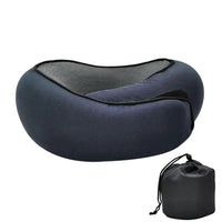 ErgoNap Pro - Memory Foam Neck Pillow with Cervical Support, Perfect for Travel, Work Breaks, Airplanes, and Camping. Portable U-Shaped Design with Carry Bag for Comfort Anytime, Anywhere.