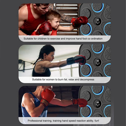 Zipher Interactive Smart Punching Machine – Digital with Music for Home Indoor Use. Have fun with the smart puncher and improve your cardiorespiratory fitness.