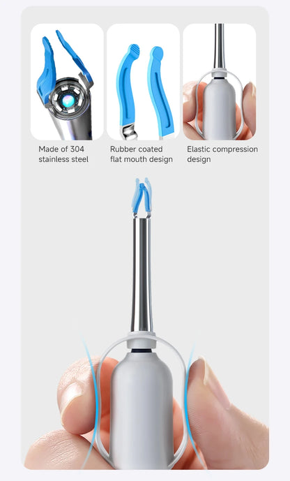 Otoscopem HD Plus EarGuardian Tweezers Clipable Earpick Wireless Cleaning Endoscope with Camera 1080P.