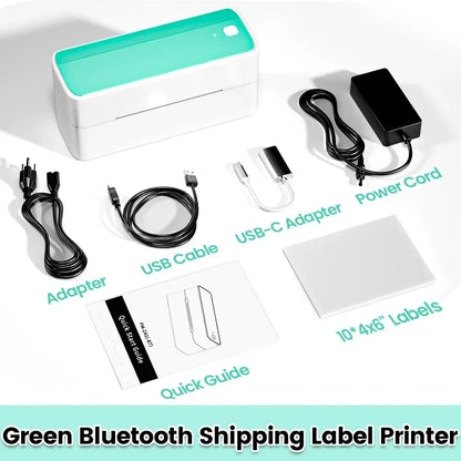 ZipherTag 241 - Bluetooth Thermal Label Printer, Wireless Compact Shipping Label Printer 4x6, Compatible with iPhone, Android, Mac, and Windows.