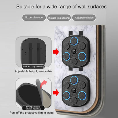 Zipher Interactive Smart Punching Machine – Digital with Music for Home Indoor Use. Have fun with the smart puncher and improve your cardiorespiratory fitness.