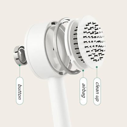 IntelliClean AirFlex Brush – 3D Air Cushion Detangling Hair Brush, Scalp Massage, Anti-Static, and Gentle for Long Hair and All Hair Types