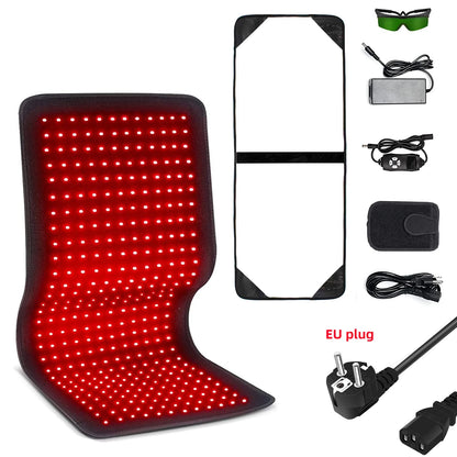RedWave Therapeutic Belt: Infrared LED Heating Pad for Effective Pain and Tension Relief. Ideal for the face, body, shoulders, joints, and muscles, it provides relaxation and improves circulation in a practical and professional way.
