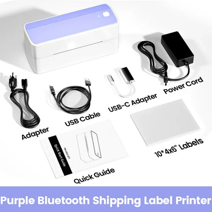 ZipherTag 241 - Bluetooth Thermal Label Printer, Wireless Compact Shipping Label Printer 4x6, Compatible with iPhone, Android, Mac, and Windows.
