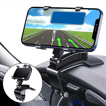 DashGrip Pro: Universal Car Mount with Secure Hold, 360° Rotation & Easy Dashboard Installation – Compatible with Smartphones up to 6.7" for GPS Navigation & Safe Driving.