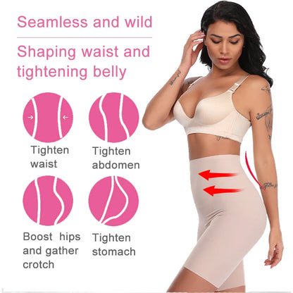 LuxeShape High-Waist Sculpt Shorts - Power Shorts High Waist Body Shaper for Women, Lightweight Cotton Blend, Phenomenal and Ultra-Breathable Shapewear Control Panties