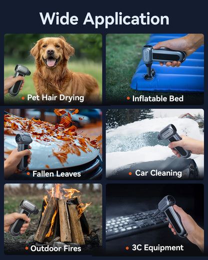 "AirVortex Pro 150K - Super Powerful Electric Duster with 150,000RPM, Compact Rechargeable Fan, Long Life, Compact Air Blower for Deep and Efficient Cleaning in All Environments, Ideal for Electronics, Cars, Kitchen Accessories, and More!"