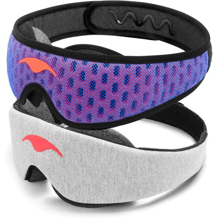 LumaRest Max - Advanced Sleep Mask with Total Light Blockage, Customizable Fit, and No Eye Pressure Comfort | Includes LumaRest Sleep Mask & LumaRest Pro Sleep Mask - Ideal for Side Sleepers, Ensuring Deep and Restorative Sleep Anytime, Day or Night