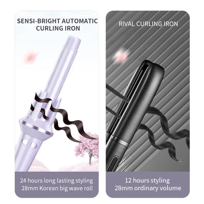 LuxeHair Wave - 28/32mm Automatic Hair Curler Large Wave Curling Iron Tongs Temperature Adjustable Anion Fast Heating Styling Curler.