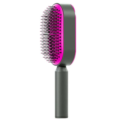 IntelliClean AirFlex Brush – 3D Air Cushion Detangling Hair Brush, Scalp Massage, Anti-Static, and Gentle for Long Hair and All Hair Types