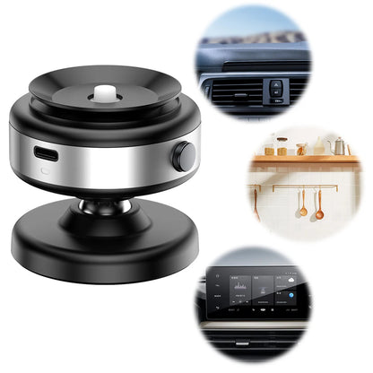 FlexiMount Pro - Magnetic Car Phone Mount with Vacuum Adsorption, 360° Rotating Magnetic Suction Cup for Phones 4.7 to 7 Inches.
