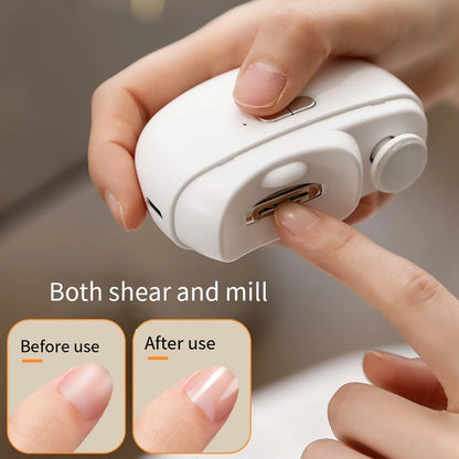 TrimSmart Duo: Electric Anti-Splash Nail Cutter for Babies and Adults, 2-in-1, Manicure and Pedicure, Thick Nail Cutter and Anti-Splash Tool.