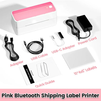 ZipherTag 241 - Bluetooth Thermal Label Printer, Wireless Compact Shipping Label Printer 4x6, Compatible with iPhone, Android, Mac, and Windows.
