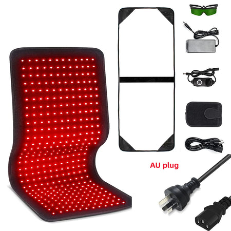 RedWave Therapeutic Belt: Infrared LED Heating Pad for Effective Pain and Tension Relief. Ideal for the face, body, shoulders, joints, and muscles, it provides relaxation and improves circulation in a practical and professional way.