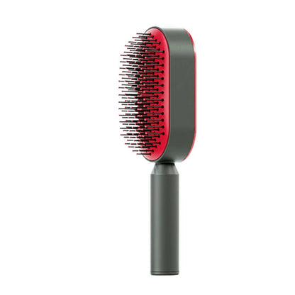 IntelliClean AirFlex Brush – 3D Air Cushion Detangling Hair Brush, Scalp Massage, Anti-Static, and Gentle for Long Hair and All Hair Types