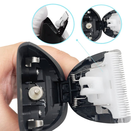 Zipher body hair trimmer for men and women, for groin, pubic area, legs, and entire body, with a replaceable ceramic blade that doesn’t hurt, electric and waterproof.