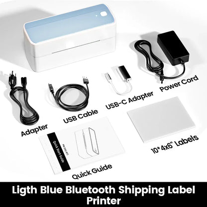 ZipherTag 241 - Bluetooth Thermal Label Printer, Wireless Compact Shipping Label Printer 4x6, Compatible with iPhone, Android, Mac, and Windows.