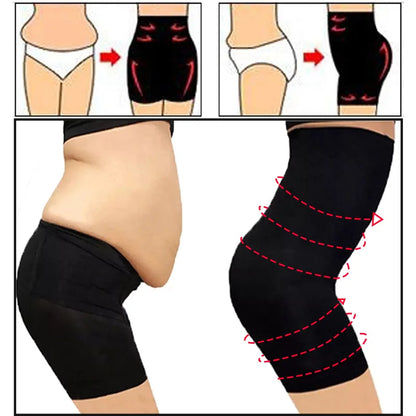 LuxeShape High-Waist Sculpt Shorts - Power Shorts High Waist Body Shaper for Women, Lightweight Cotton Blend, Phenomenal and Ultra-Breathable Shapewear Control Panties
