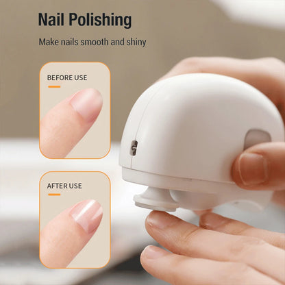 TrimSmart Duo: Electric Anti-Splash Nail Cutter for Babies and Adults, 2-in-1, Manicure and Pedicure, Thick Nail Cutter and Anti-Splash Tool.
