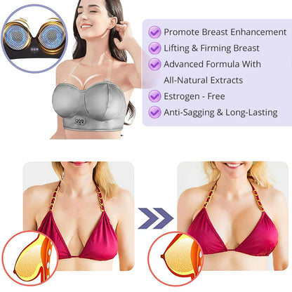 BustGlow Plus - Vibrating Bra Massager, Portable and Effective, for Breast Enhancement and Well-Being.