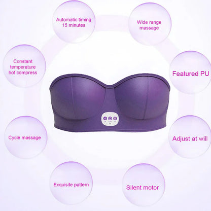 BustGlow Plus - Vibrating Bra Massager, Portable and Effective, for Breast Enhancement and Well-Being.