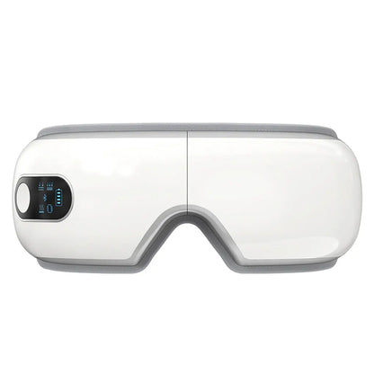 VisioTherm Pro - Smart Heated Vibration Eye Care Instrument Hot Compress Bluetooth Eye Massage Glasses for Fatigue, Pouch, and Wrinkle Relief.