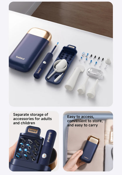 Otoscopem HD Plus EarGuardian Tweezers Clipable Earpick Wireless Cleaning Endoscope with Camera 1080P.