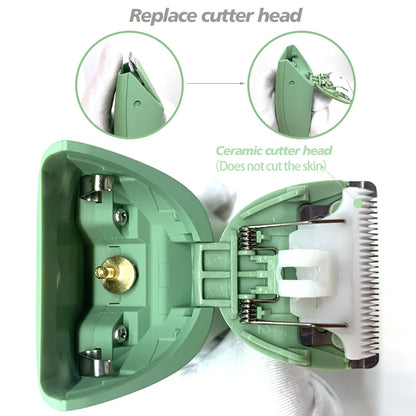 Zipher body hair trimmer for men and women, for groin, pubic area, legs, and entire body, with a replaceable ceramic blade that doesn’t hurt, electric and waterproof.