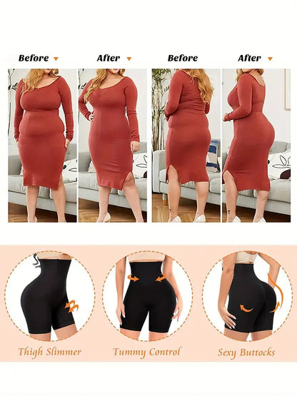 "SilhuetaFit: High-Waisted Seamless Shaping Panties, Comfortable and Perfect for Contouring Your Body with Elegance."