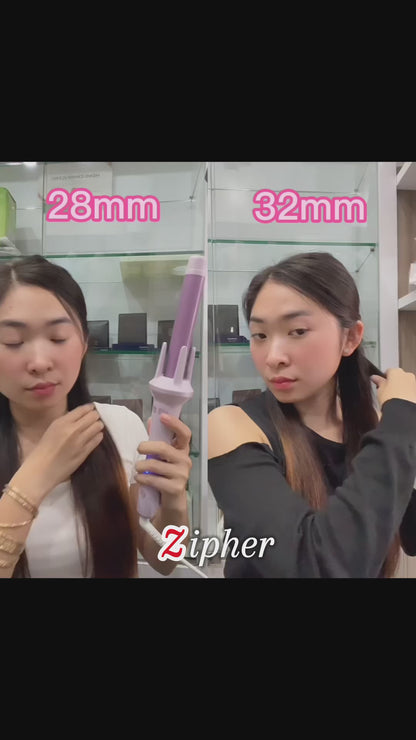 LuxeHair Wave - 28/32mm Automatic Hair Curler Large Wave Curling Iron Tongs Temperature Adjustable Anion Fast Heating Styling Curler.