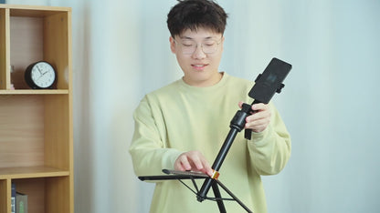 SelfieMax Pro 360 – Portable Support for Action Cameras and Smartphones with Auto Tracking, Gimbal Stabilizer, Wireless Selfie Stick, and Integrated Tripod, 180cm/ 70,9 inch