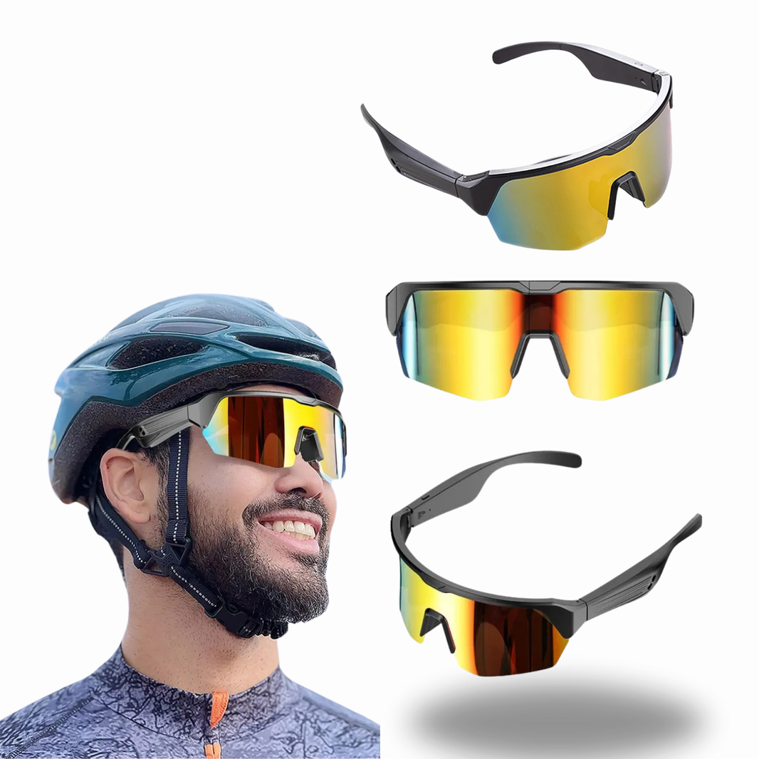 SonicView 5.3 – Smart Glasses for Listening to Music via Bluetooth, Answer Calls, Headphones with UV Protection for Men and Women. Ride a Bike and Play Sports.