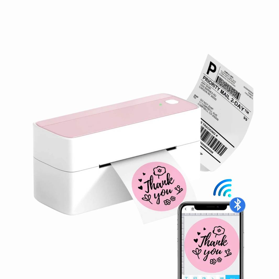 ZipherTag 241 - Bluetooth Thermal Label Printer, Wireless Compact Shipping Label Printer 4x6, Compatible with iPhone, Android, Mac, and Windows.